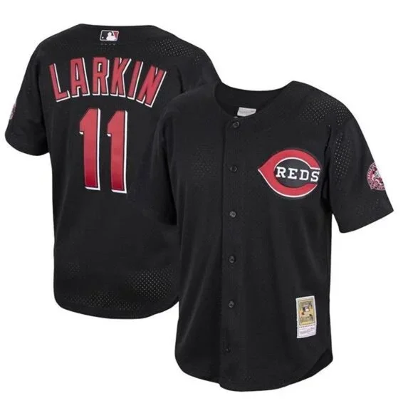Mitchell & Ness Cincinnati Reds Larkin Jersey New Mens Sizes - Picture 1 of 2